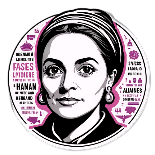 Sticker för att hylla Francesca Albanese