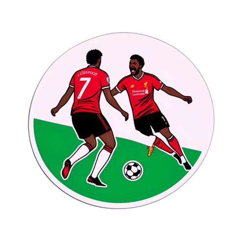 Αυτοκόλλητο Ποδοσφαίρου με Σκηνή Γιορτής Goals