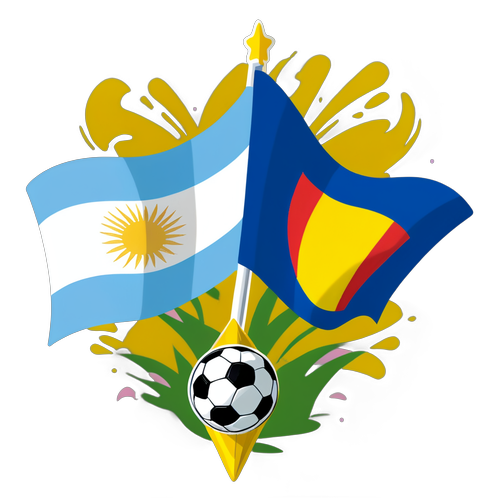 Războiul Culorilor! Autocolantul Cu Steagurile Argentinei și Columbiei Care Pătrunde în Sufletul Fanilor Copa America!