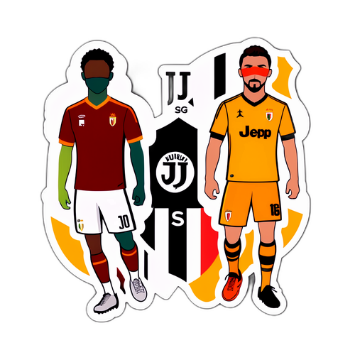 Sporty klistermærke med Juventus og Galatasaray