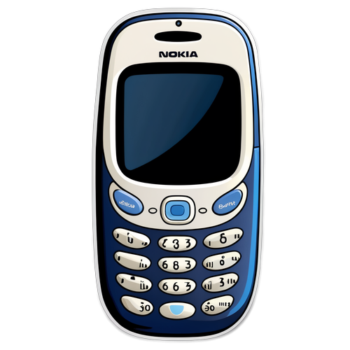 Nostalginen Nokia 3310 -tarra