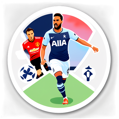 Étiquette pour le match Tottenham contre Manchester United