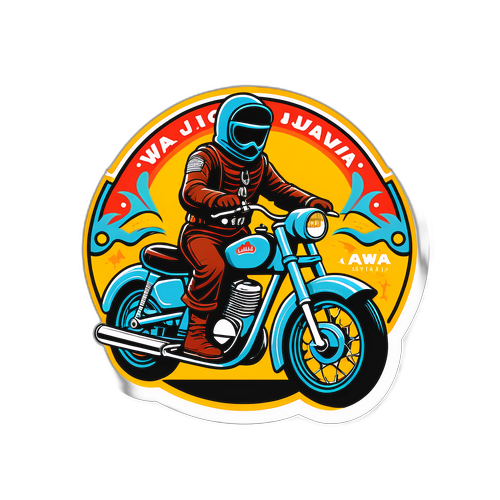 Motocykl Jawa s retro prvky