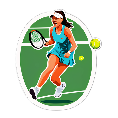 Stiker Minimalis Emma Raducanu