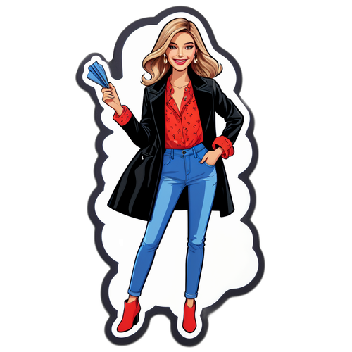 Een modieuze sticker van Camille Cerf