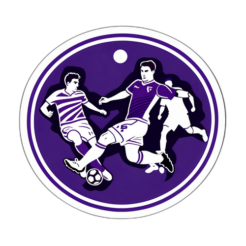 Illustratie van een voetbalwedstrijd tussen Fiorentina en Como