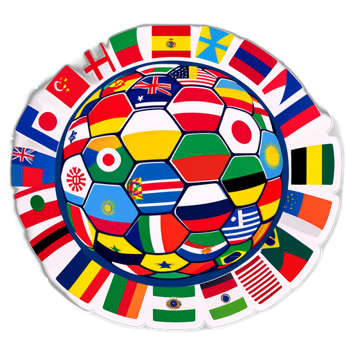 Stiker Bola Sepak Penuh Semangat