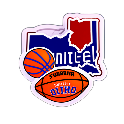 United in Basketball Sticker