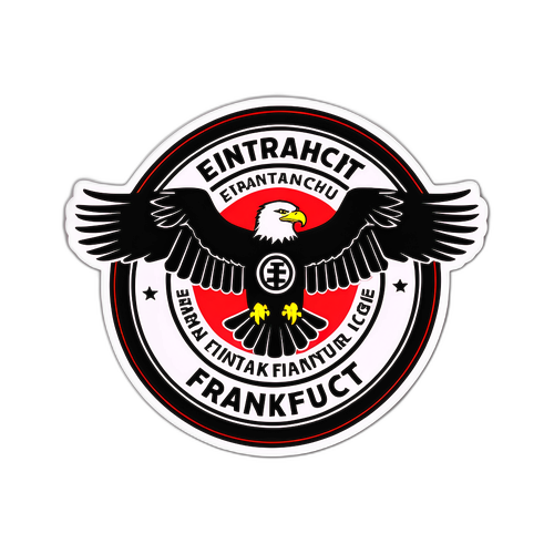 Stiker Gaya Lencana Retro: Eintracht Frankfurt