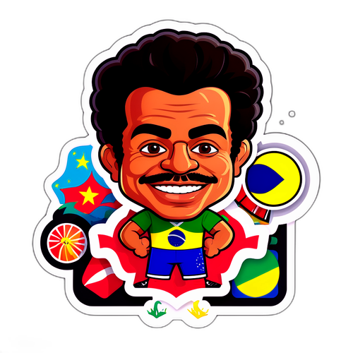 Adesivo Caricatural de Breno Bidon