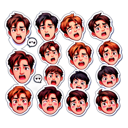 감정 표현 스티커 - 백현의 다양한 표정