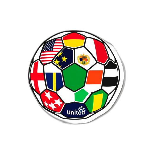 כדורגל מאוחד בעיצוב דגלים