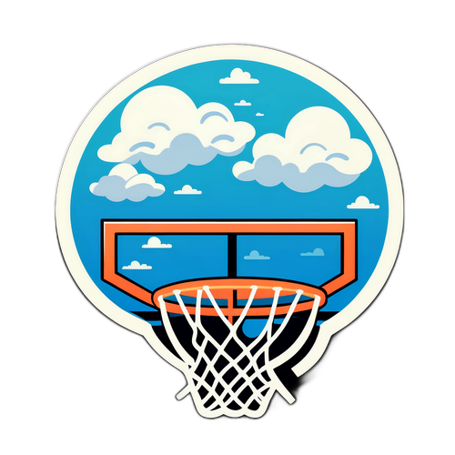 Magandang Balanse ng Basketball at Ulap