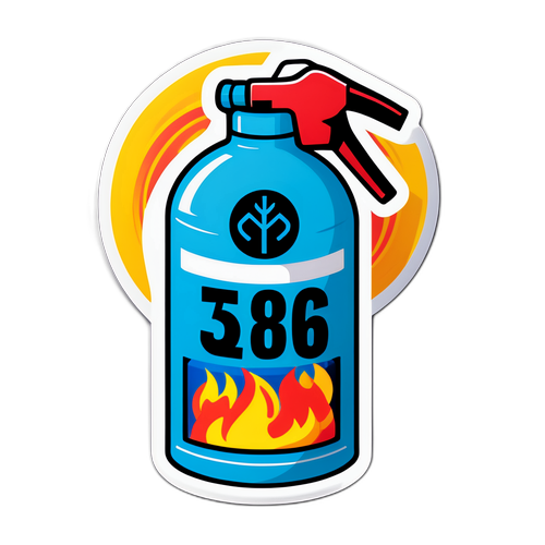 Stiker Pemadam Kebakaran Modern