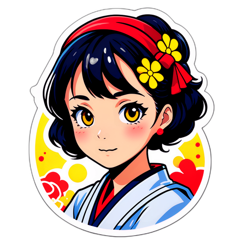 美奈子の趣味を表現したポートレート