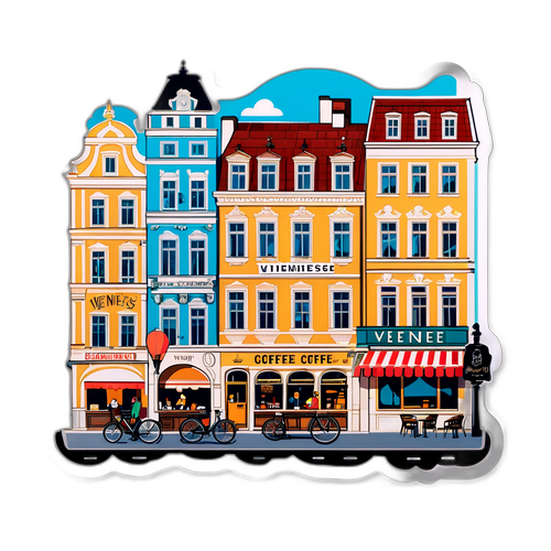 Wiener Stadtansicht Aufkleber