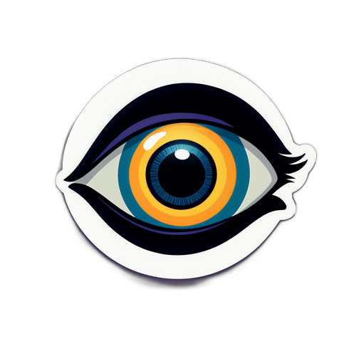 Un œil mystérieux observant des scènes de possession