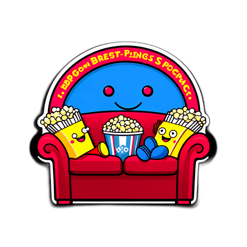 Stiker Binge-Watching HBO Max