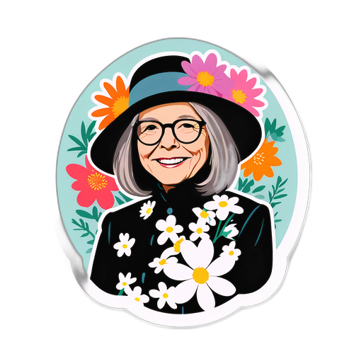 Blomstrende hyldest til Diane Keaton