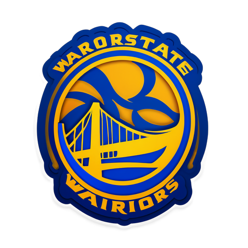 Giant Impact: Golden State Warriors Logo Comes Alive with Dynamic Energy!