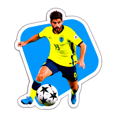 Sticker van Rúben Neves in Actie