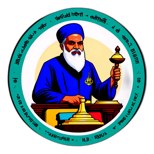 Sticker M.D. Raus Sharif dengan Simbol Keadilan dan Ketelusan