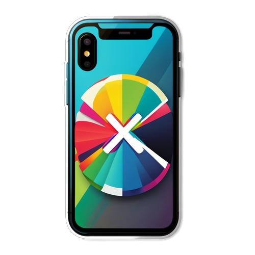Sticker XS Power với hình ảnh điện thoại thông minh đầy màu sắc
