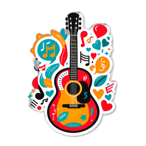 Müzik Temalı Sticker