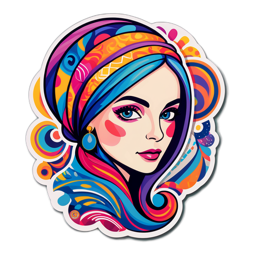 Artsy Sticker af Marianne Jelved
