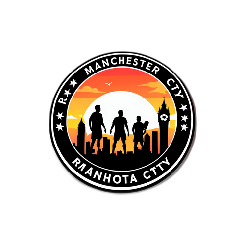 Силуэт "Реал" и "Манчестер Сити" на фоне заката