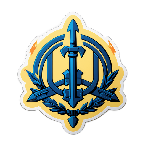 Rheinmetall Aufkleber mit militärischen Elementen