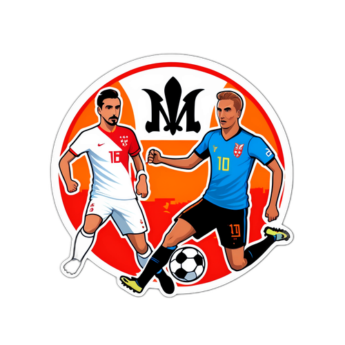 Sticker Malta vs Belanda