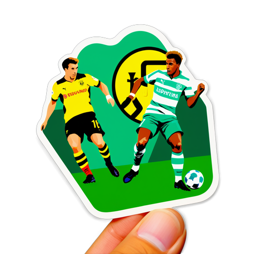 Borussia Dortmund ve Sporting Lizbon Futbol Maçı Sticker'ı