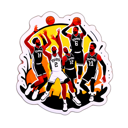 Stiker Seru Pertandingan Spurs vs Nets