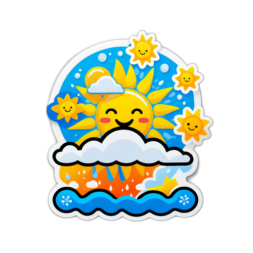 Az időjárás jelentés ikonikus szimbóluma
