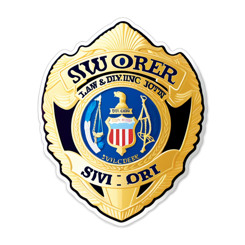 Law & Order: SVU Classic Police Badge Sticker