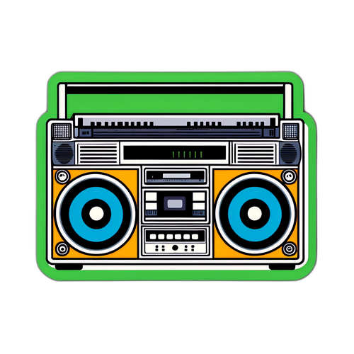 Boombox med Spotify-logo