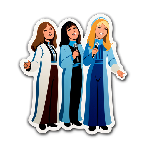 ABBA Sängerinnen Sticker