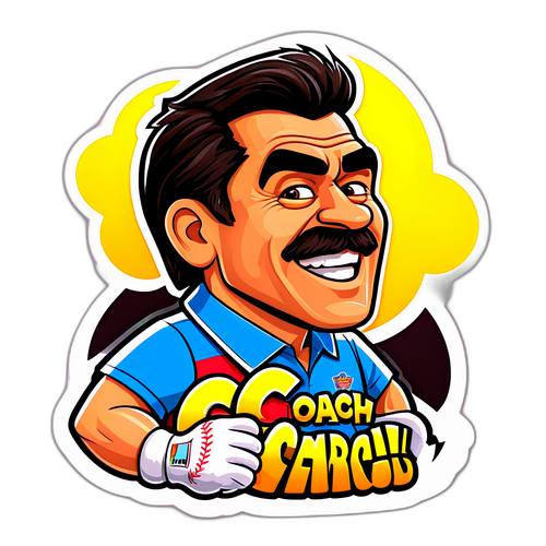 Смішний персонаж, який символізує тренера Карлоса Алькараза