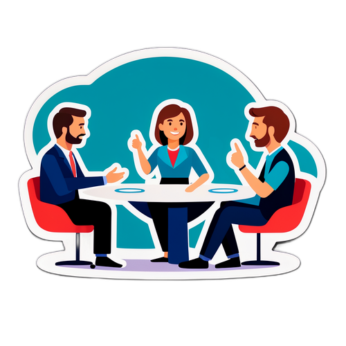 สติกเกอร์การสนทนาในรายการโทรทัศน์