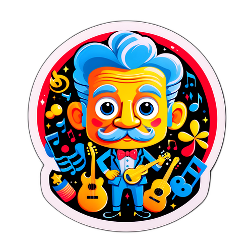 Leikkisä tarra Jorma Saahkosta