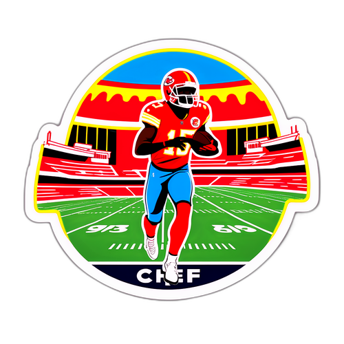 Sticker ng Chiefs vs Colts na Nagpapakita ng Nakagigigil na Touchdown Moment