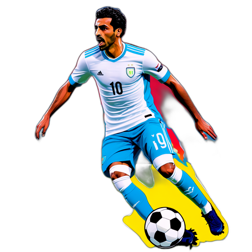 फुटबॉल के मैदान पर अज़ेडिन औनाही