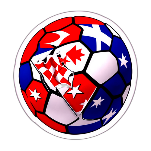 Sticker cu minge de fotbal care se transformă în stele