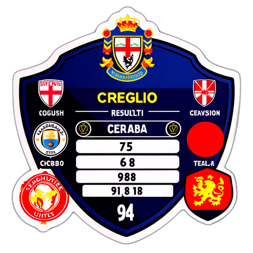 Biển hiệu kết quả bóng đá Anh phong cách