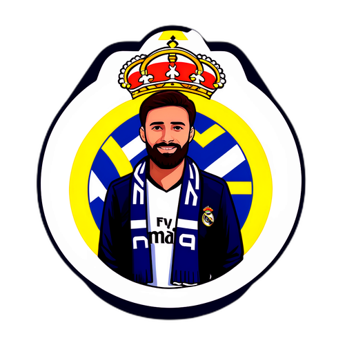 Fan Real Madryt w szaliku