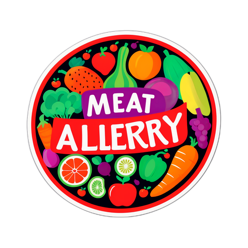 Enkel og elegant 'Meat Allergy' design