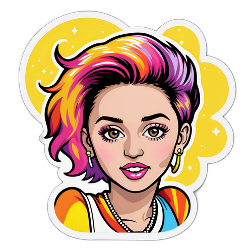 Miley Cyrus Színes Hajstílusa