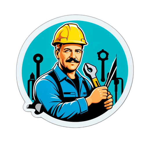 Autocollant d'Ingénieur avec Outils