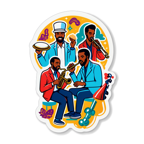 New Orleans Jazz Celebration Sticker